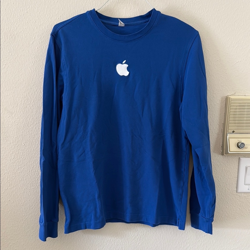 Apple Blue Crewneck Shirt with Logo